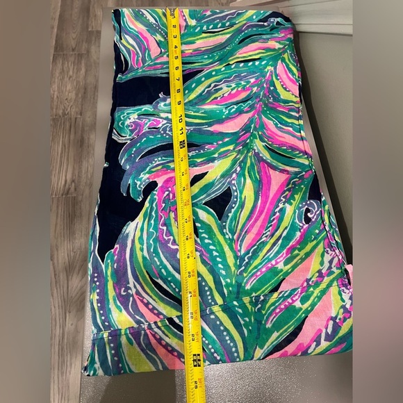 Lilly Pulitzer Green and Pink Infinity Loop Scarf - Picture 4 of 5